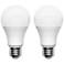 100W Equivalent Frosted 15W LED Dimmable Standard A21 2-Pack