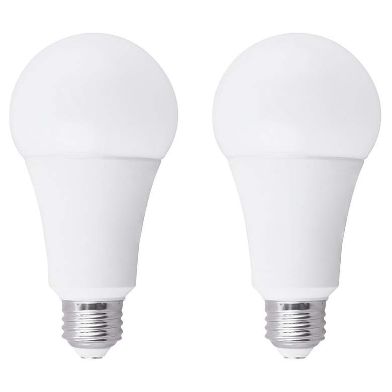 Image 1 100W Equivalent Frosted 17W LED Dimmable Standard A21 2-Pack