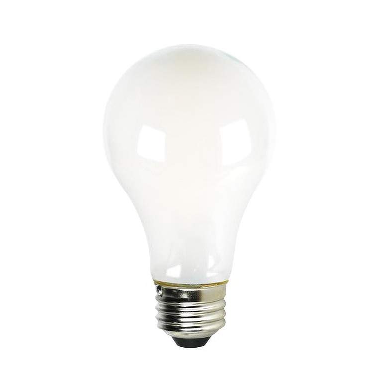 Image 1 100W Equivalent Frosted Glass 12W LED Dimmable Standard Base Light Bulb