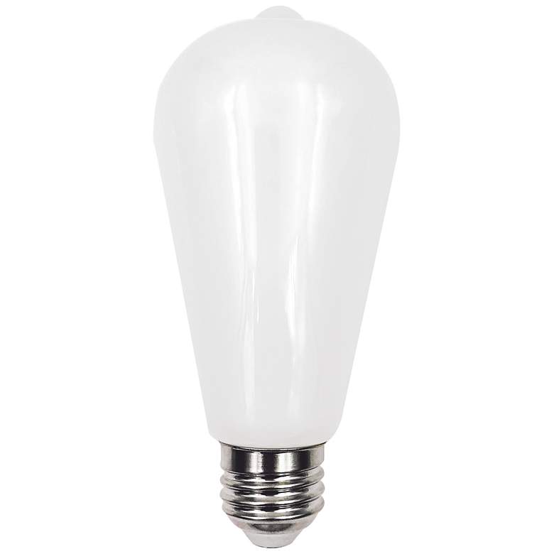 Image 1 100W Equivalent Milky 12W LED Dimmable Edison ST21 Bulb