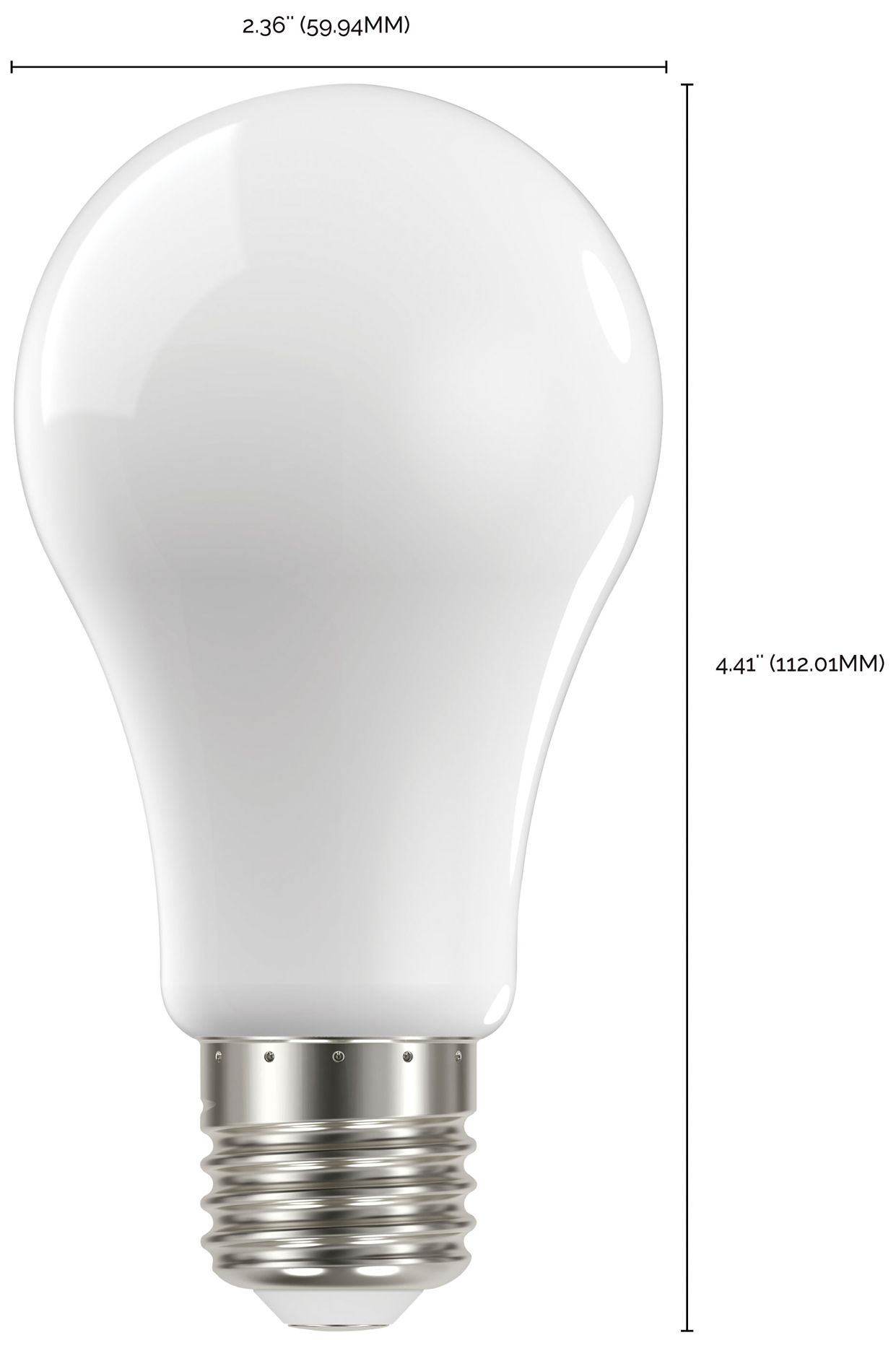 Image 6 100W Equivalent Satco Soft White 13.5W LED Dimmable E26 A19 6-Pack more views