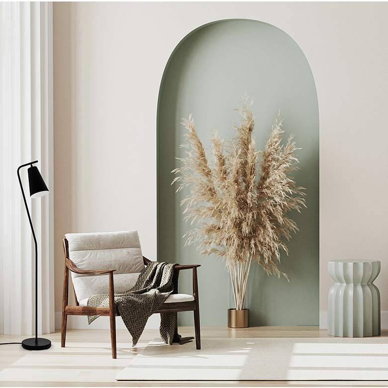 Image 1 Eglo Rekalde Black Metal Floor Lamp in scene