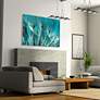 Dandelion 48"W Free Floating Tempered Glass Graphic Wall Art in scene