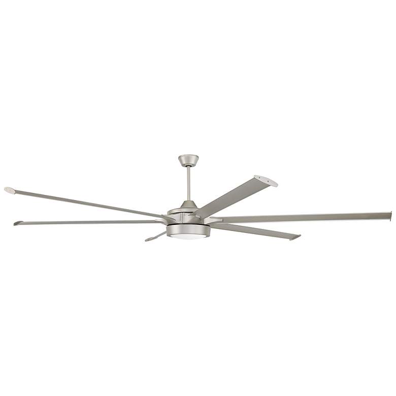 Image 1 102" Craftmade Prost Painted Nickel Damp Smart LED Large Ceiling Fan