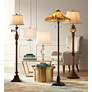 Kathy Ireland 65" High Night Light Glass Tray Table Floor Lamp in scene
