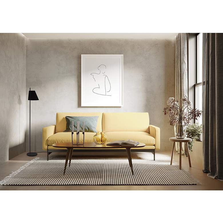 Image 1 Eglo Estaziona Structed Black Metal Floor Lamp in scene