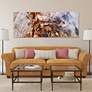 Impact A 63"W Free Floating Tempered Glass Graphic Wall Art in scene
