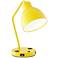 10K61 - Yellow Desk lamp with 1 outleat and 1 USB