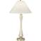 10M50 - Faux Silver Finish Table Lamp with Empire Shade