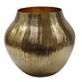 11.4" High Gold Chisel Vase