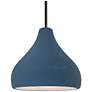 11.5"W Midnight/White Frame Matte Black Droplet Rigid Stem Kit Pendant