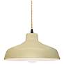 1_11.5"W Vanilla Gloss Frame Matte Black Small Loft Beige Twisted LED Pe