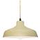 11.5"W Vanilla Gloss Frame Matte Black Small Loft Beige Twisted LED Pe