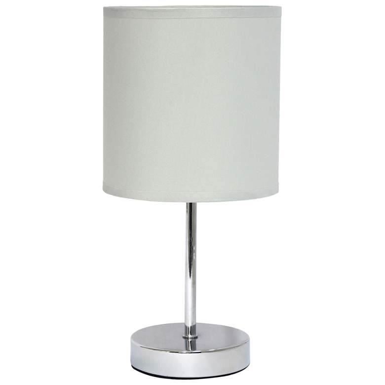 Image 1 11.81" Basic Chrome Mini Table Lamp With Feit LED Bulb Included
