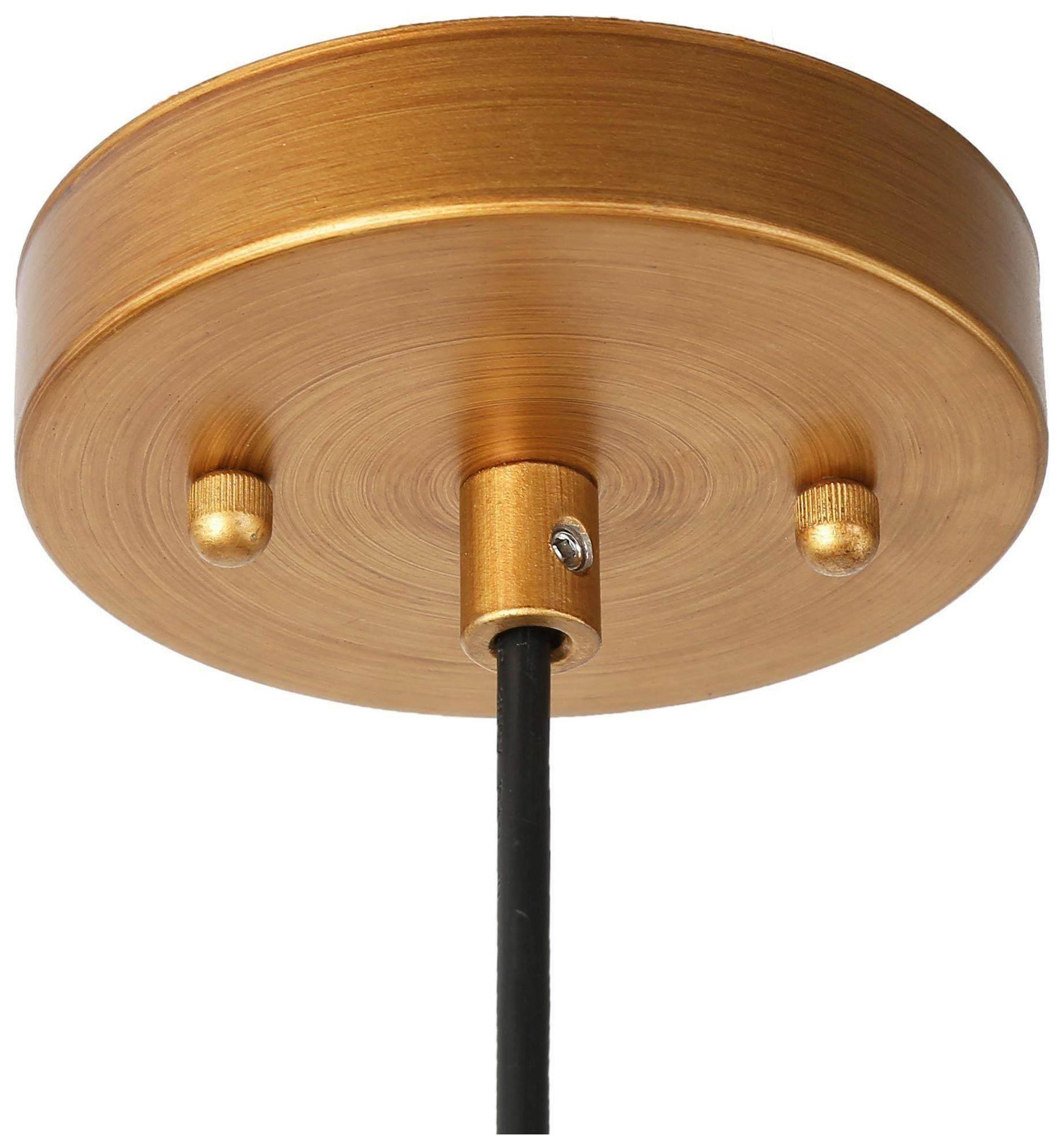 Image 4 11 1/2" High Black And Brass Cage Pendant Light more views