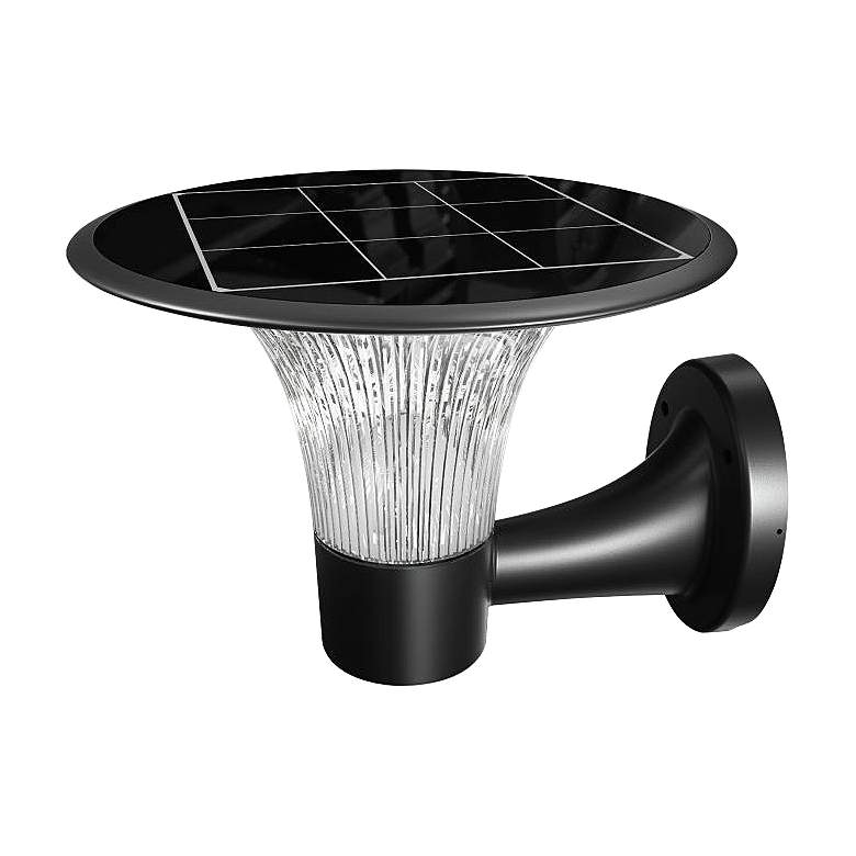 Image 1 11 1/2"H Crystal Diamond 2CCT LED Solar Wall Light