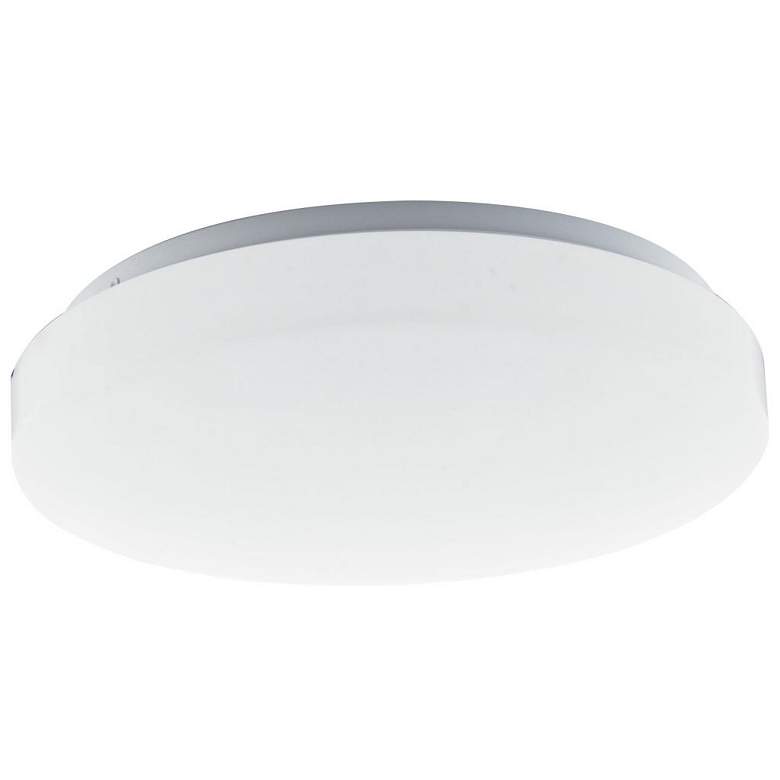 Image 1 11" Acrylic Round Flush Mount Light Fixture White Finish