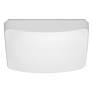 11 inch; Flush Mounted LED Fixture; CCT Selectable; Square; White Acrylic
