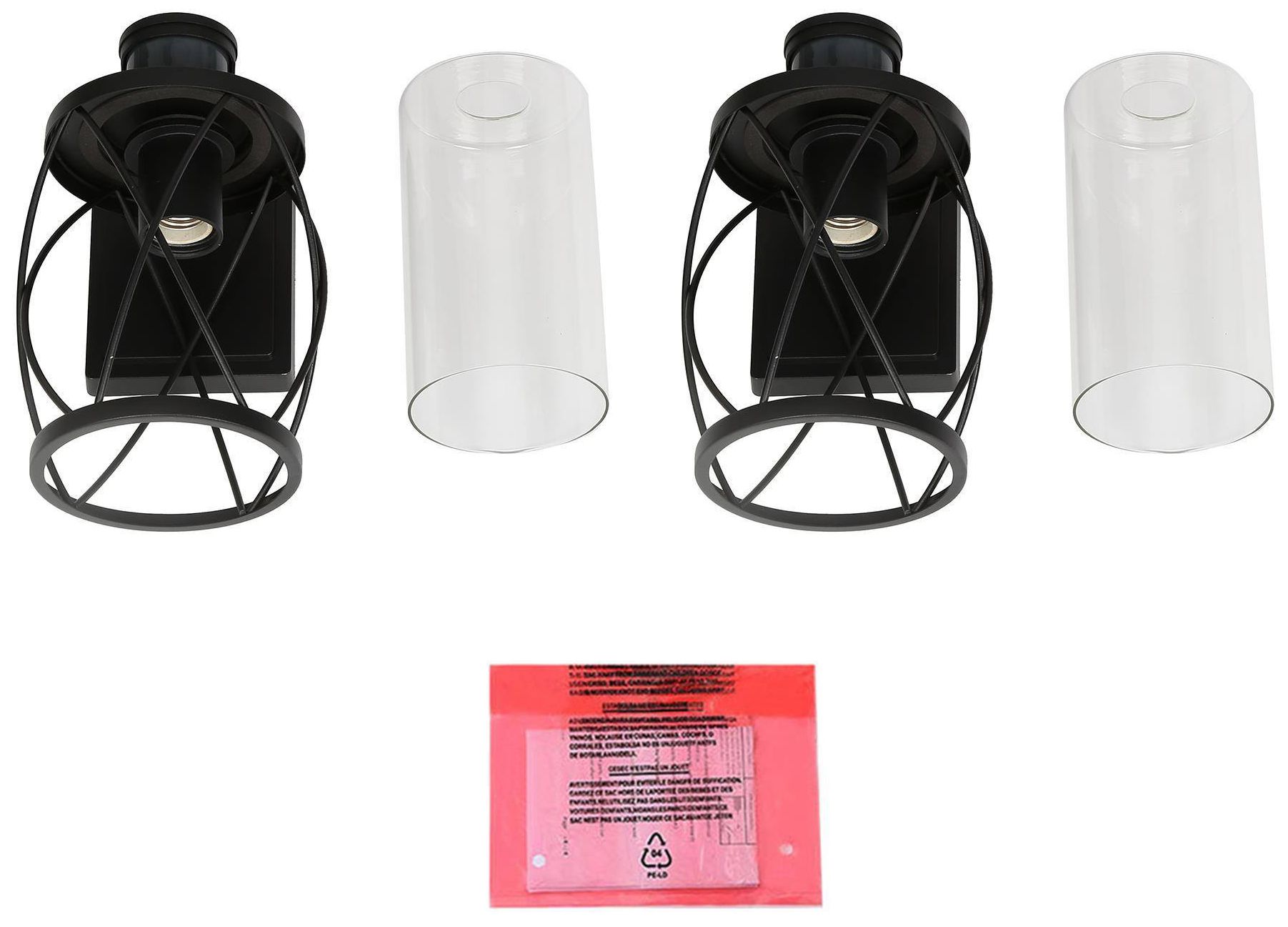 Image 2 11" High Textured Black Motion Sensor Cylinder Metal Outdoor Wall Ligh more views