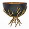 11" Soft Gold and Black Twig Bowl
