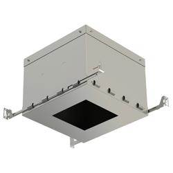 11&quot; Wide Steel Airtight IC-Rated Box for 3&quot; Square Recessed