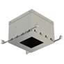 11" Wide Steel IC-Rated Box for 3" Square Trimless Recessed