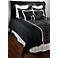 11-Piece Black and White Filled Queen Bedding Set