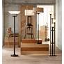 Thumbnail1 of Possini Euro 72 1/2" Deco Light Blaster 4-Light Torchiere Floor Lamp in scene