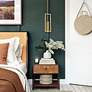 1_Pauline 5" Wide Aged Brass Mini Pendant in scene