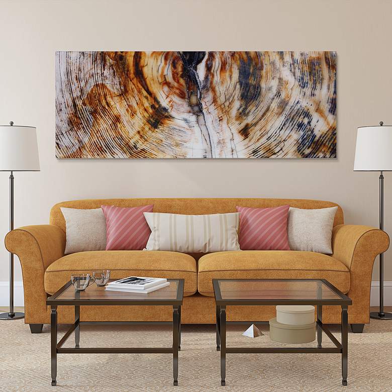 Image 1 Impact B 63"W Free Floating Tempered Glass Graphic Wall Art in scene