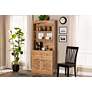 1_Baxton Studio Agni 31 1/2" Wide Oak Brown 2-Door Hutch Cabinet in scene