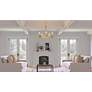 1_Quoizel Aspyn 26" Wide Light Gold 5-Light Candelabra Ring Chandelier in scene