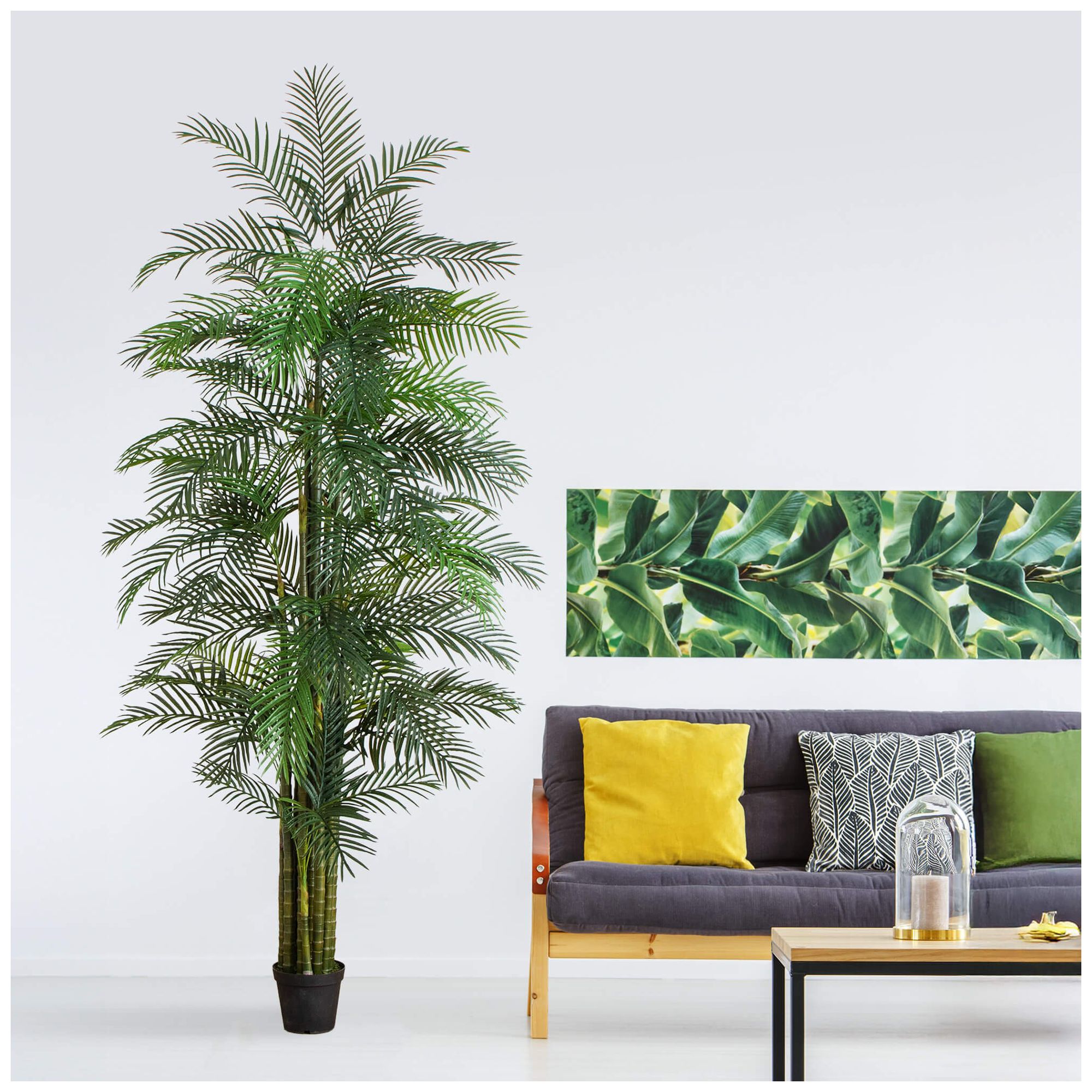 11ft. UV Resistant Artificial Areca Palm Tree (Indoor/Outdoor)