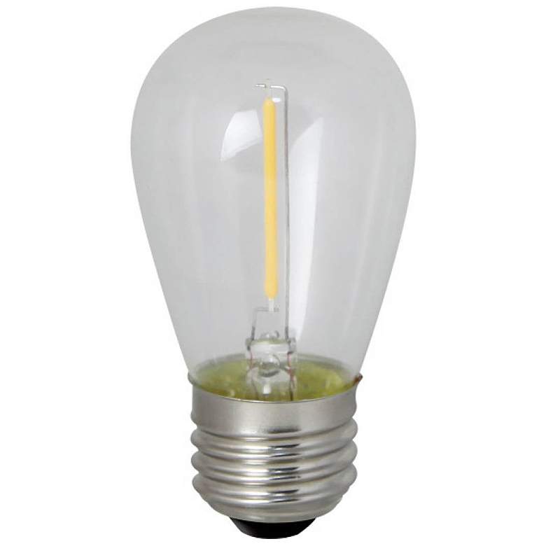 Image 1 11W Equivalent Clear 0.7W LED Non-Dimmable E26 S14 Bulb