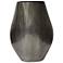 12.2" Smoke Layered Chisel Oval Vase