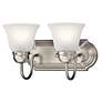 2_12.25-in 2-Light Brushed Nickel Traditional Vanity Light more views
