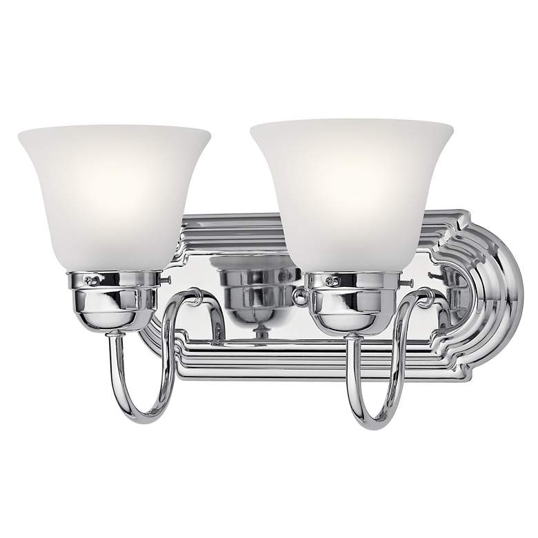 Image 2 12.25-in 2-Light Chrome Traditional Vanity Light more views