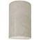 12.5" Ceramic Cylinder ADA Antique Patina LED Outdoor Sconce