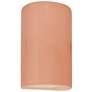 12.5" Ceramic Cylinder ADA Blush LED Outdoor Sconce