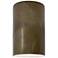 12.5" Ceramic Cylinder ADA Tierra Red LED Outdoor Sconce