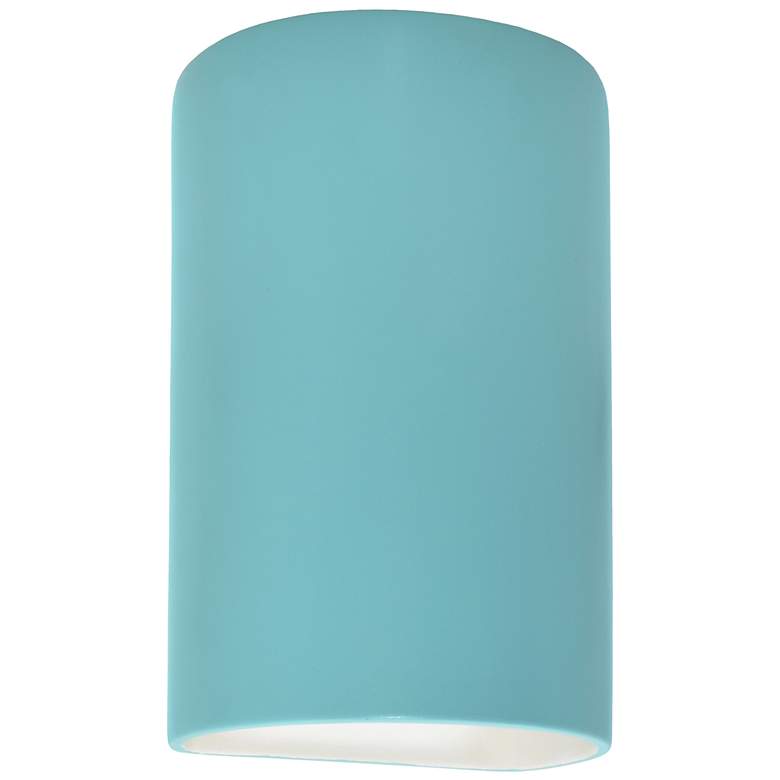 Image 1 12.5" Ceramic Cylinder ADA Vanilla LED Outdoor Sconce
