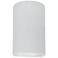 12.5" Ceramic Cylinder Gloss White Sconce