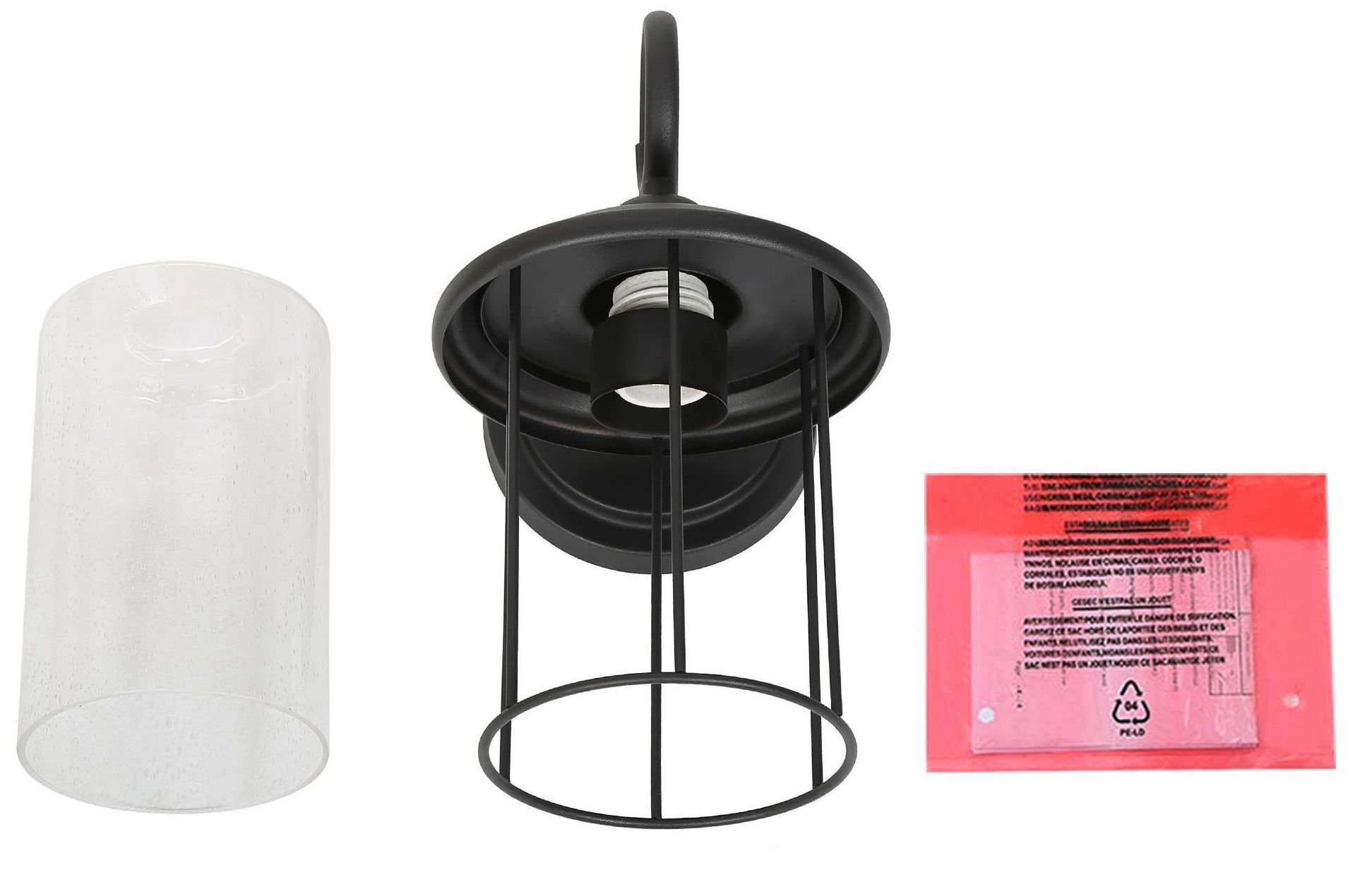 Image 3 12.6" High Textured Black Cylinder Metal Outdoor Wall Light more views