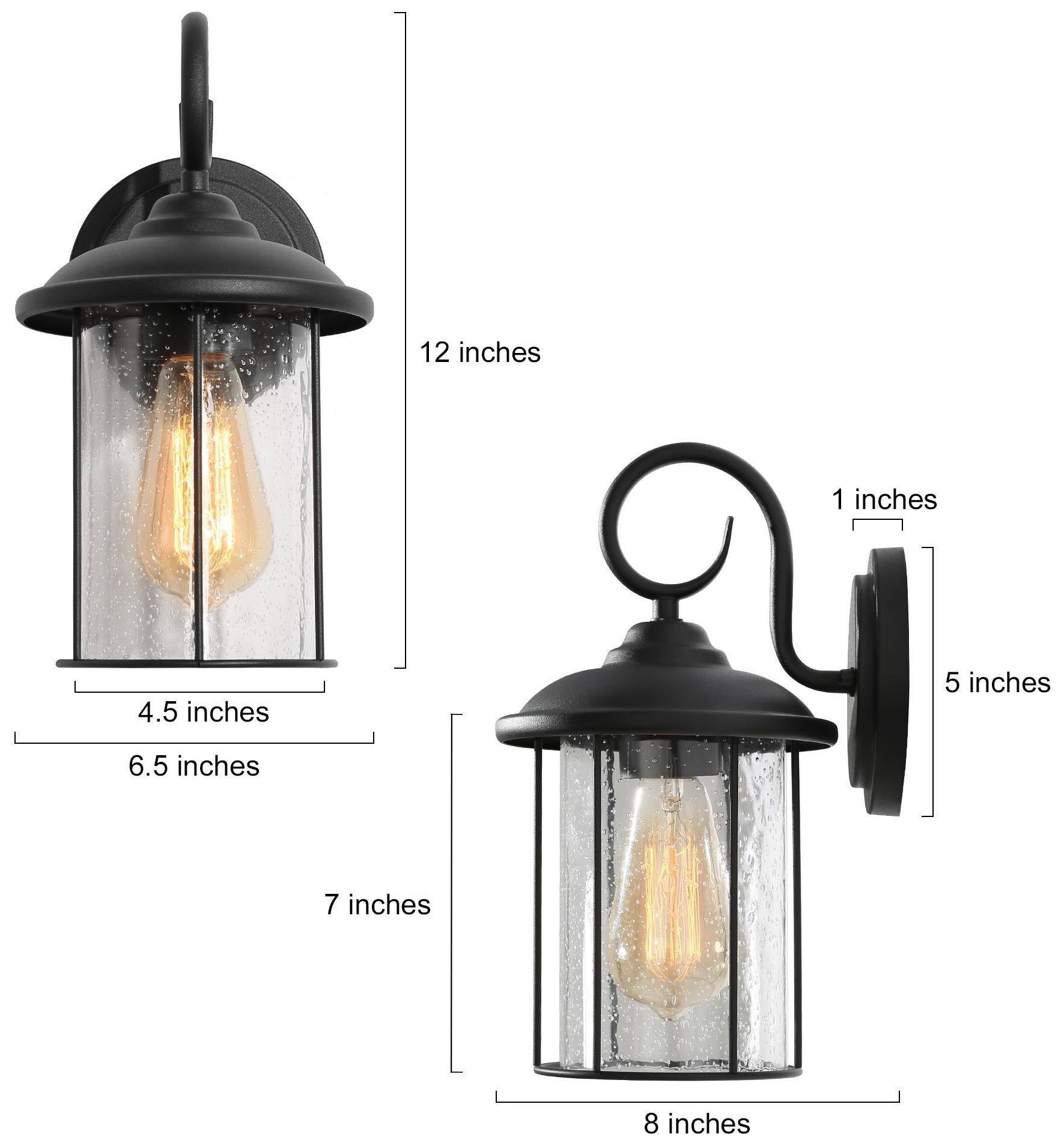 Image 4 12.6" High Textured Black Cylinder Metal Outdoor Wall Light more views