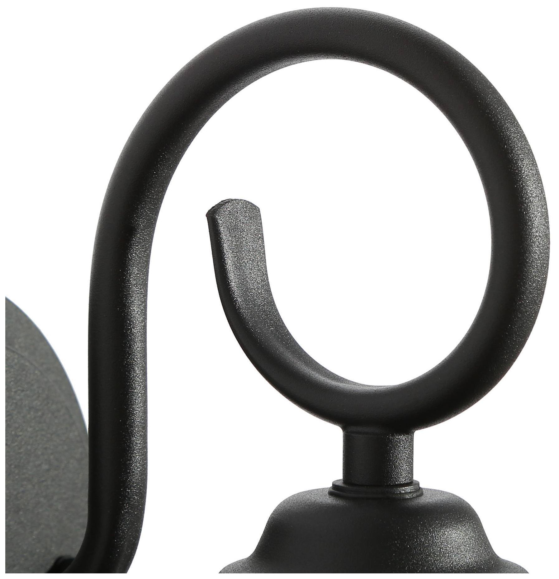 Image 5 12.6" High Textured Black Cylinder Metal Outdoor Wall Light more views