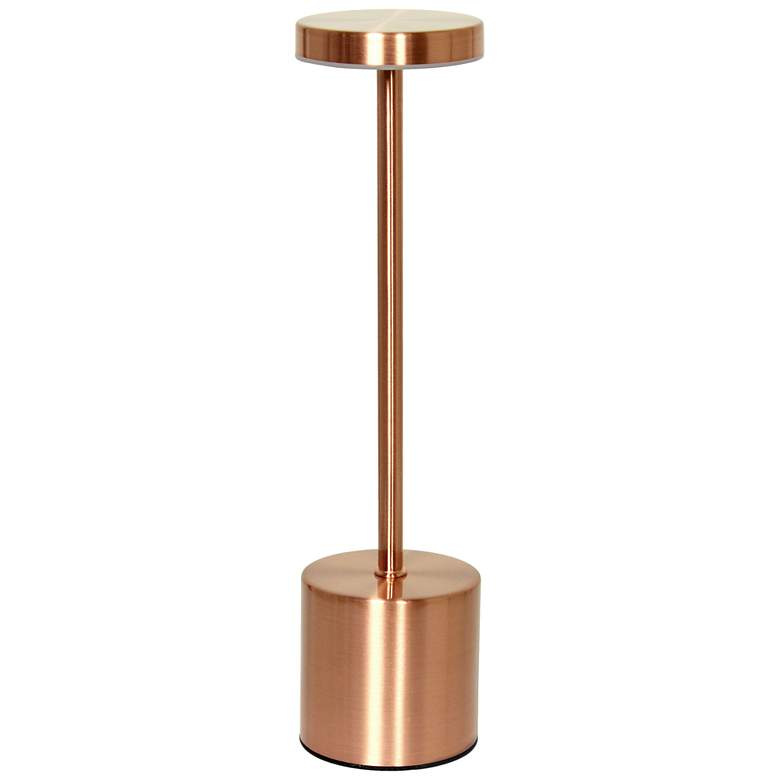 Image 2 12.75" Mushroom Dimming & Rechargeable Cordless Touch Sensor Lamp,