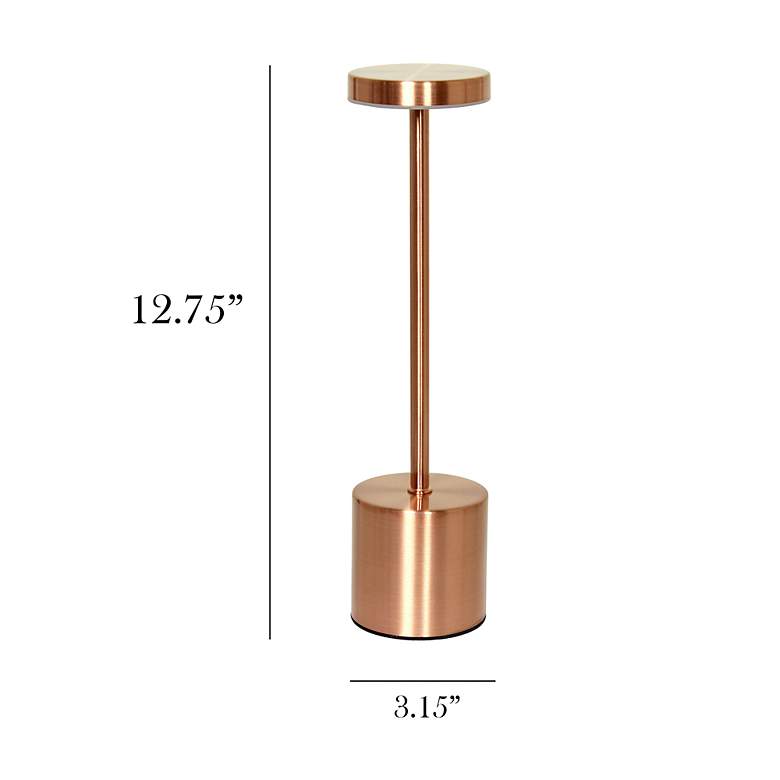 Image 4 12.75" Mushroom Dimming & Rechargeable Cordless Touch Sensor Lamp, more views