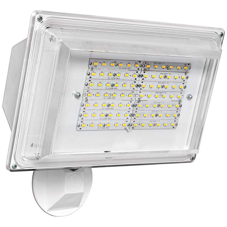 Image 2 12 1/4"H Dusk-to-Dawn White 42 Watt Outdoor LED Floodlight