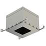 12 3/4" Wide Silver IC-Rated Box for 5 3/4" Square Recessed
