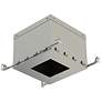 12 3/4" Wide Silver IC-Rated Box for 6 3/4" Square Recessed